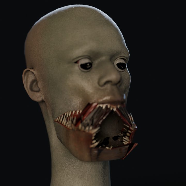 The Crawler's split jaw