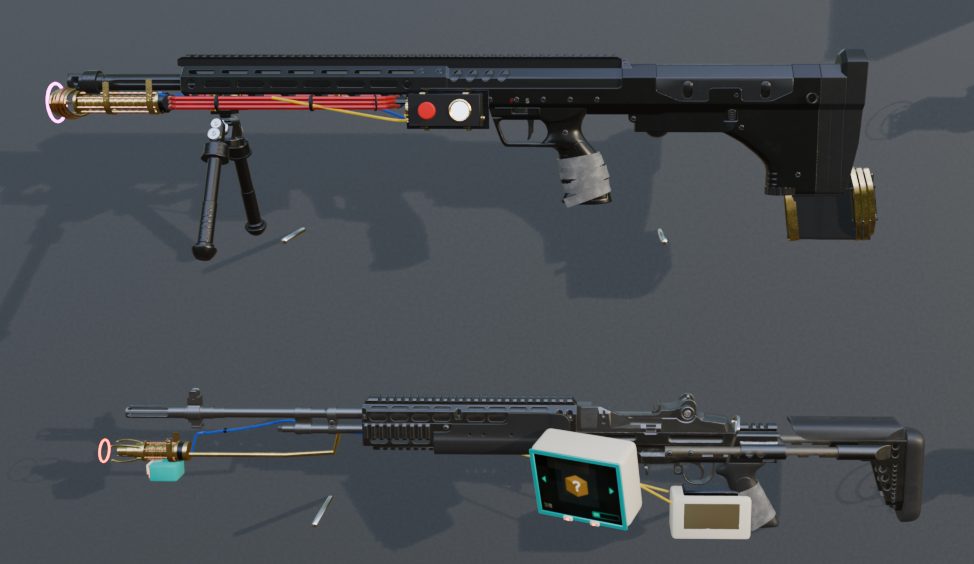 Wonder weapons built from TV parts